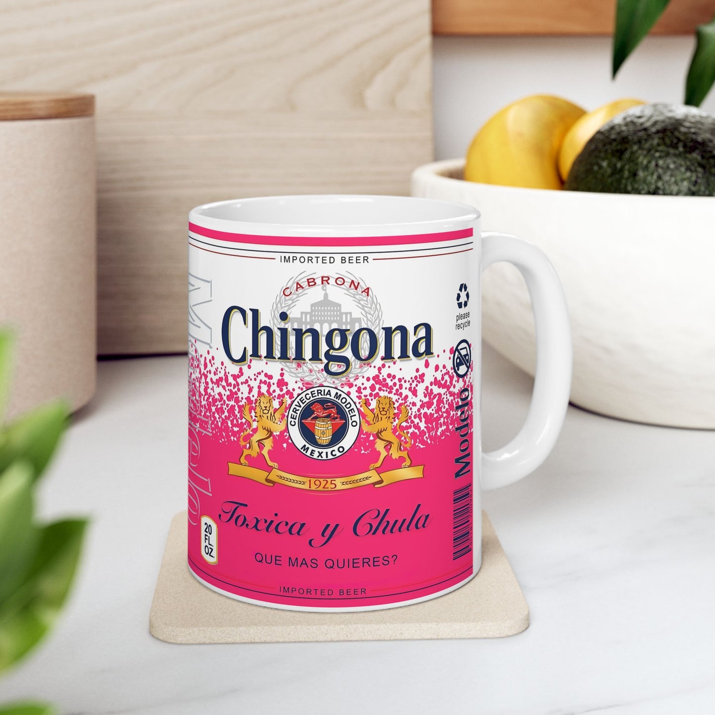 Chingona Ceramic Mug, Coffee Cup