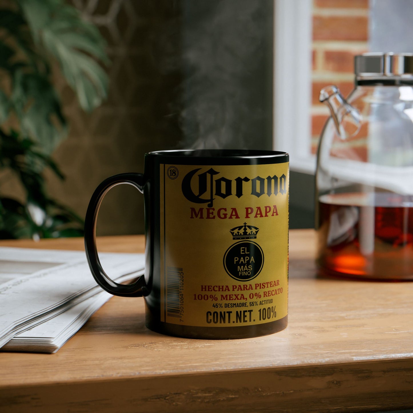 MEGA PAPA Funny Mug,Mexican Beer Parody Coffee Cup