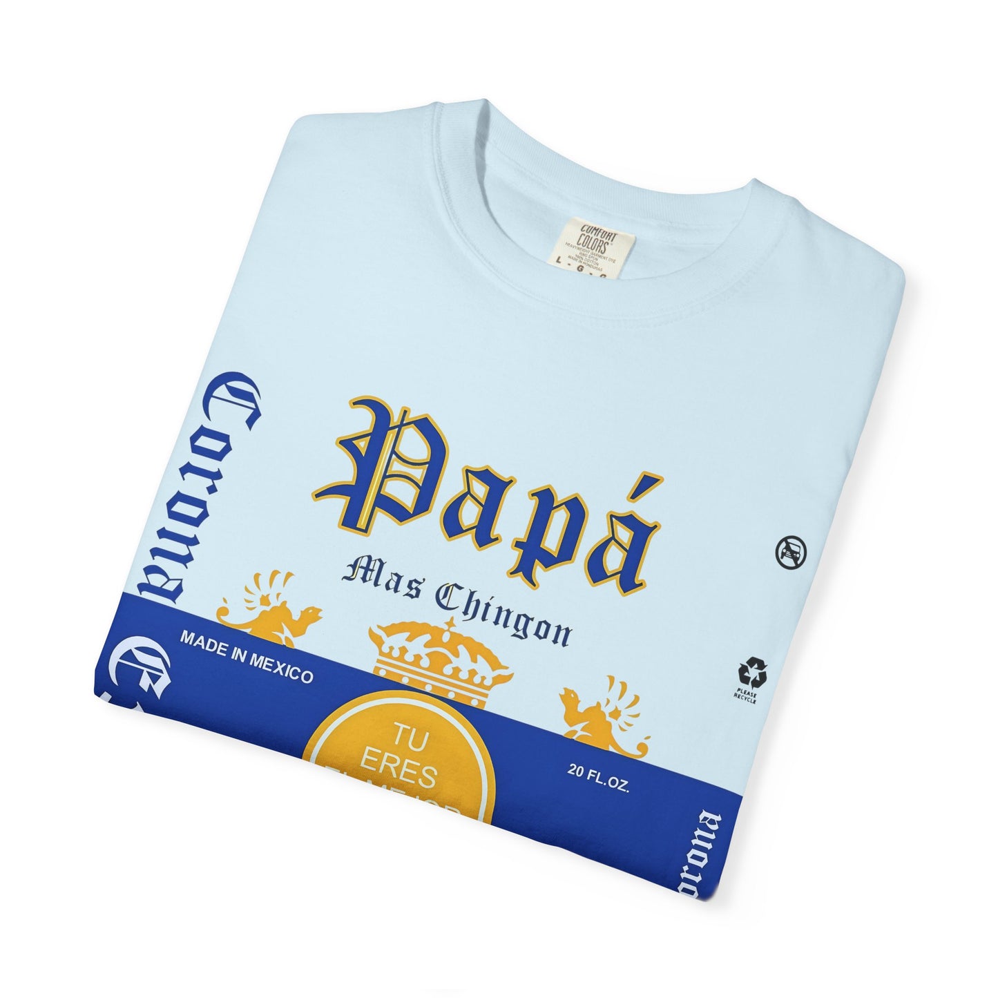Beer T-shirt for Dads, Corona Extra Papa Mas Chingon
