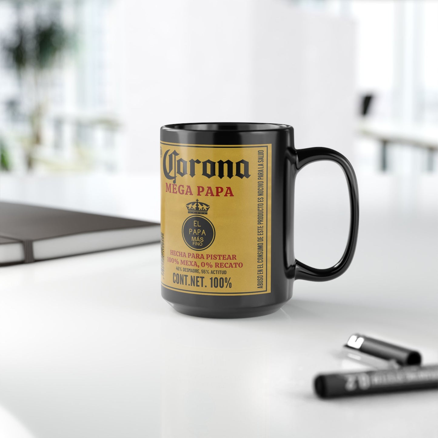 MEGA PAPA Funny Beer Gift, Mexican Parody Mug