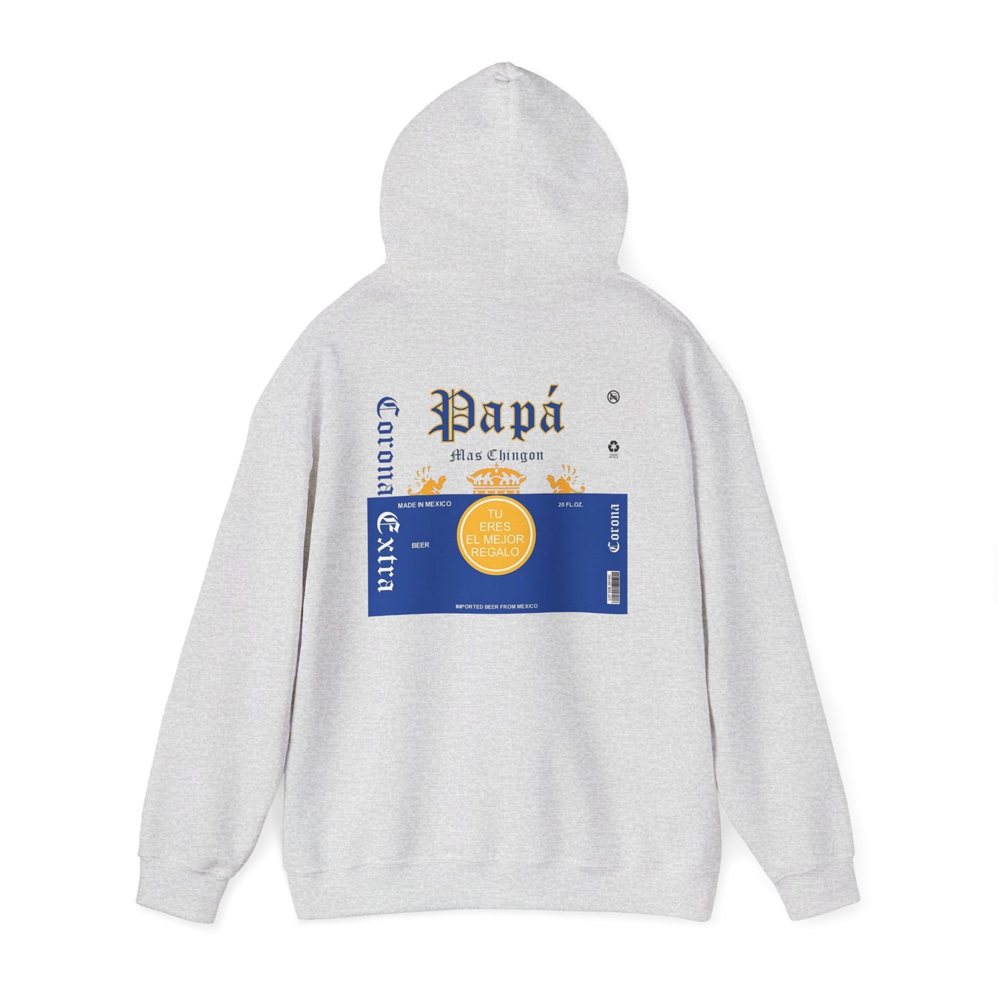 Cool Hoodie for Dad, Corona Extra Papa Mas Chingon