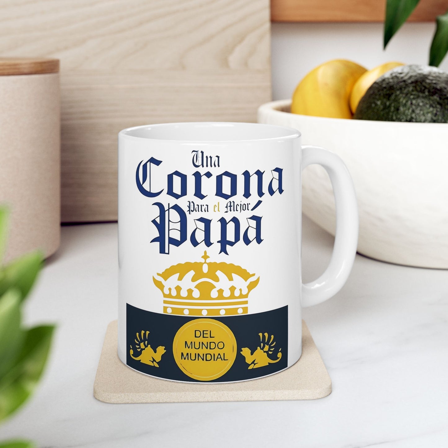 Una Corona Para El mejor Papa Mug, Cup Perfect for Birthdays