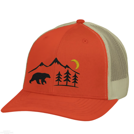 Outdoors Bear Hat, Mountain Cap with