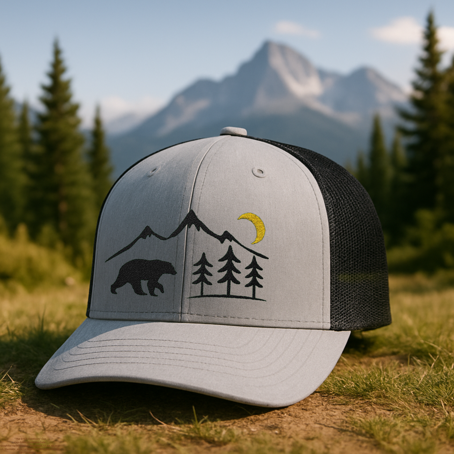 Outdoors Bear Hat, Mountain Cap with