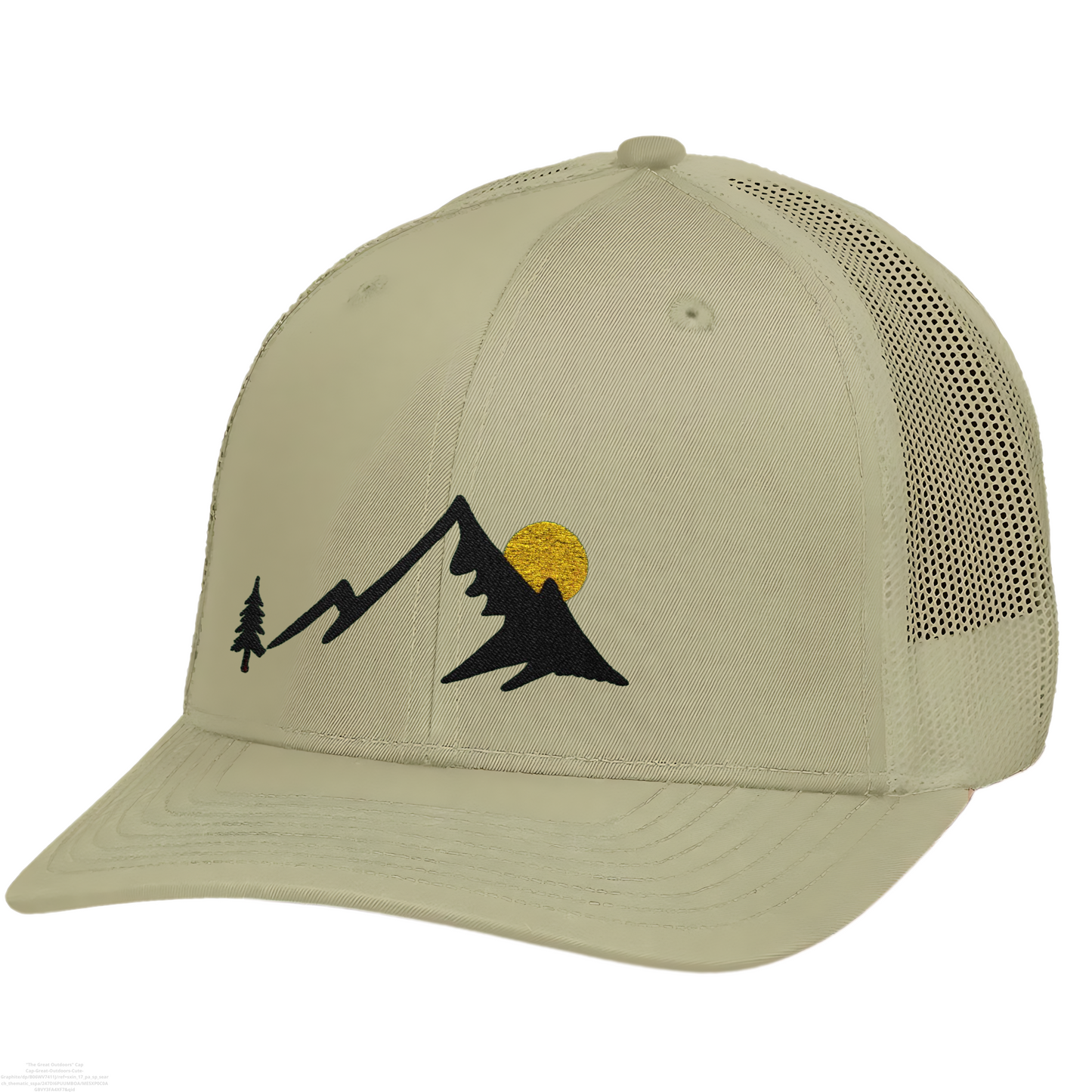 Adventure Trucker Hat, Mountain and Sunrise Cap
