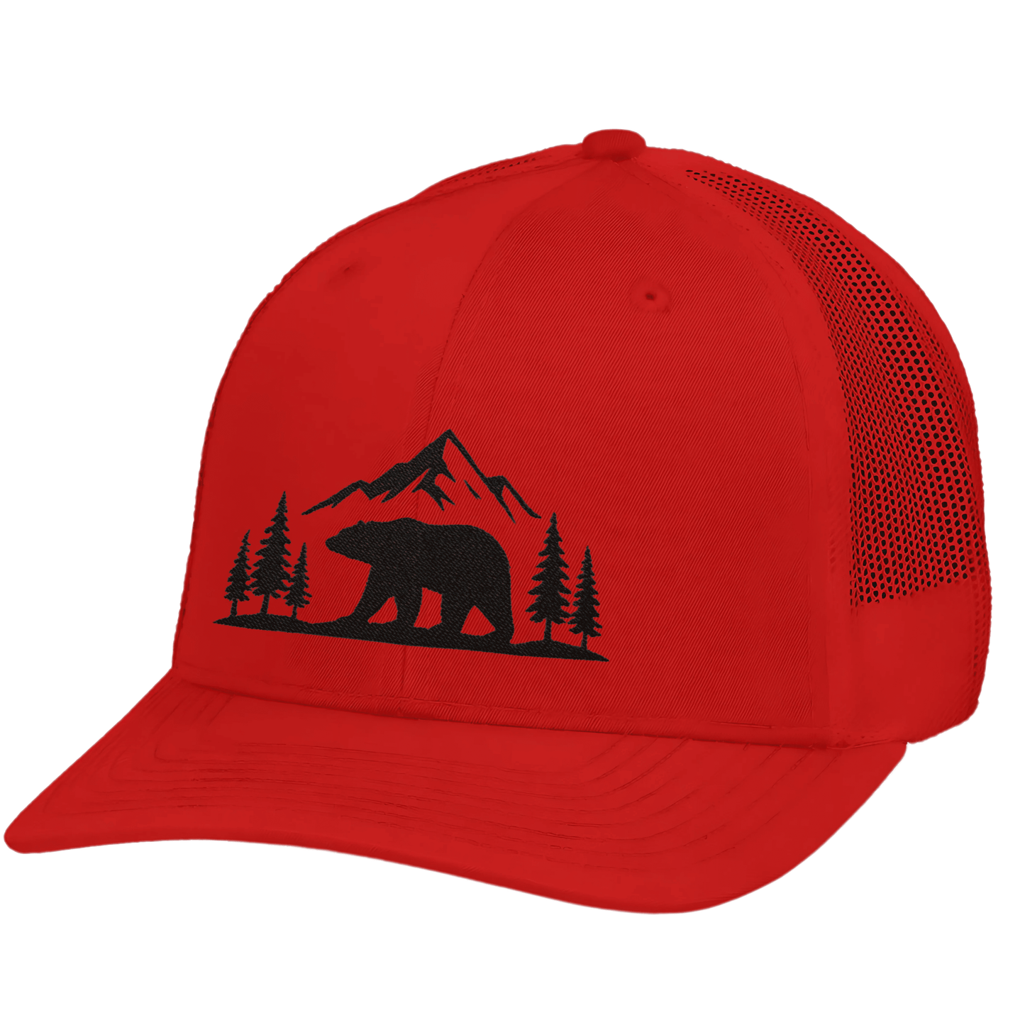 Mountain Bear Trucker Hat, Outdoor Cap