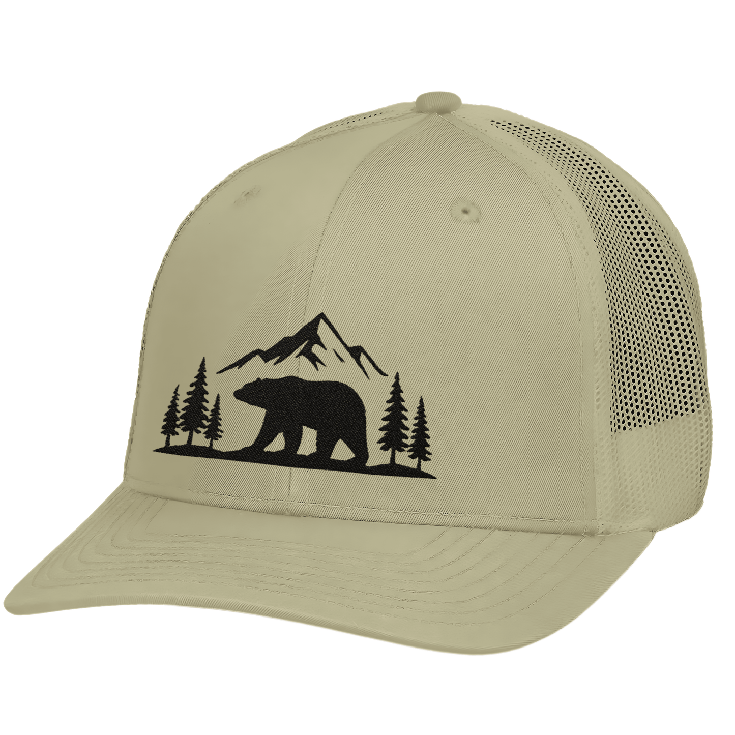 Mountain Bear Trucker Hat, Outdoor Cap