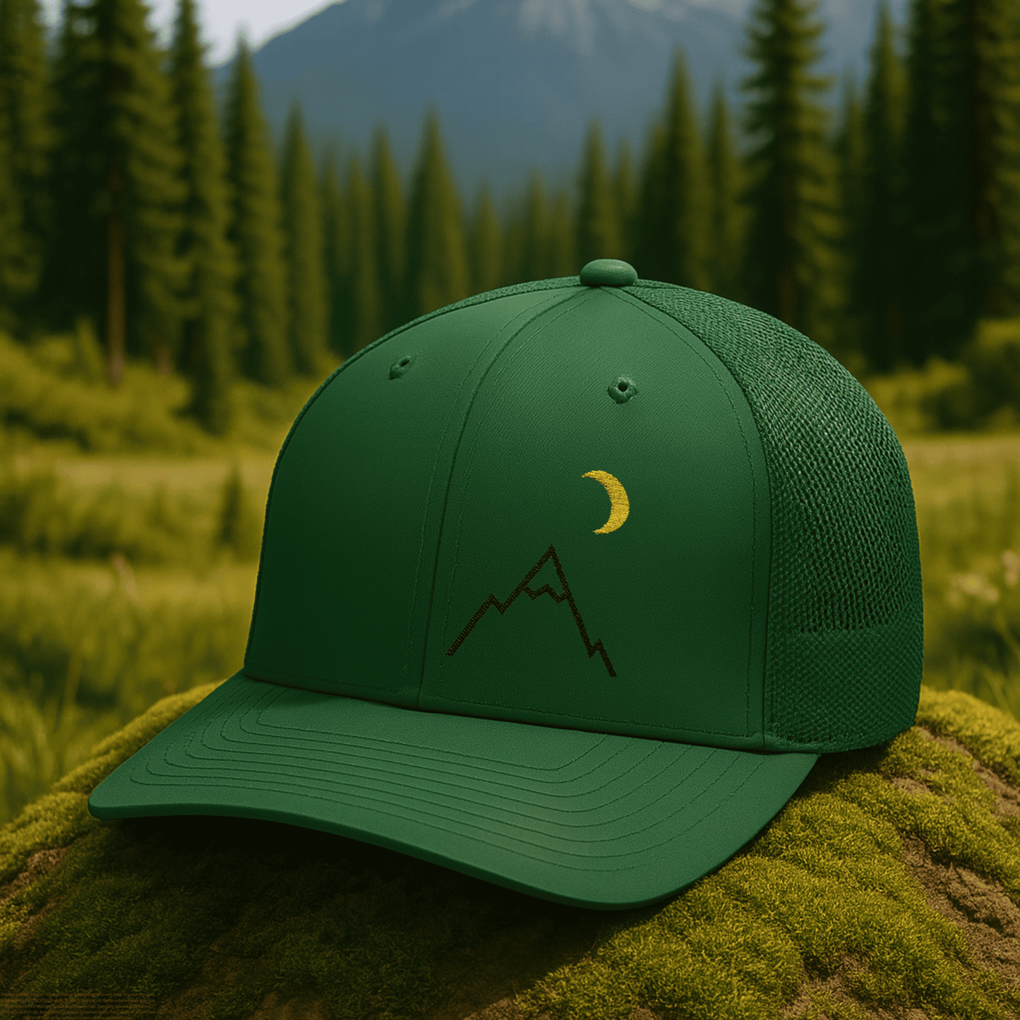 Lunar Peak – Embroidered Trucker Hat
