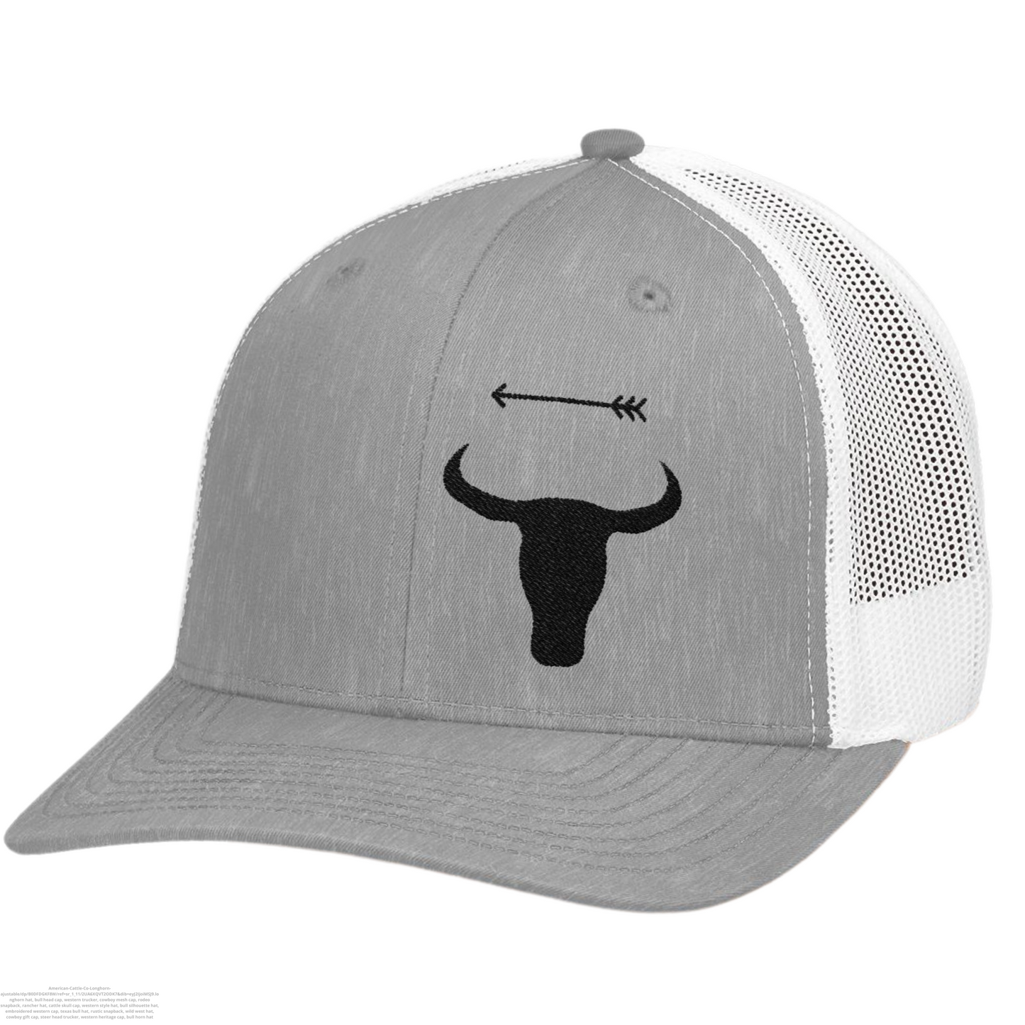 Western Legacy – Embroidered Longhorn Trucker Hat