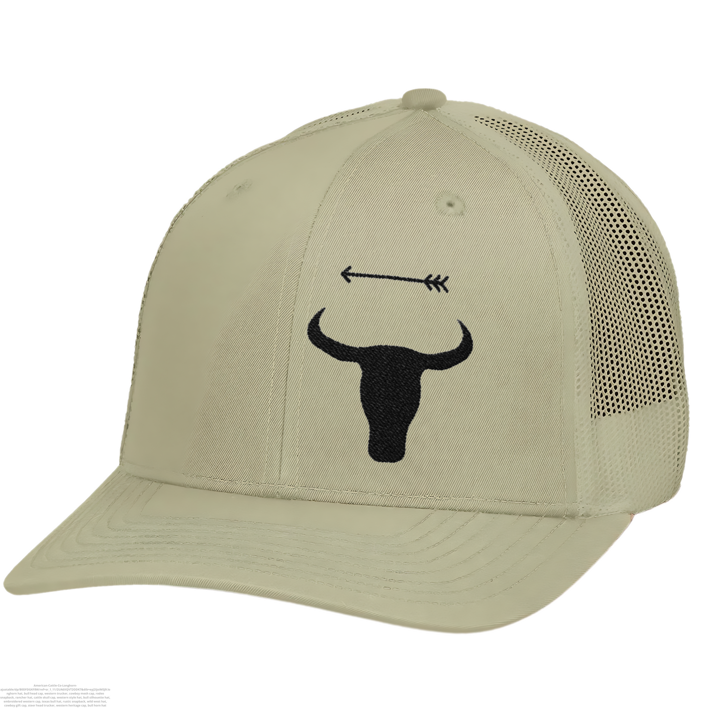 Western Legacy – Embroidered Longhorn Trucker Hat