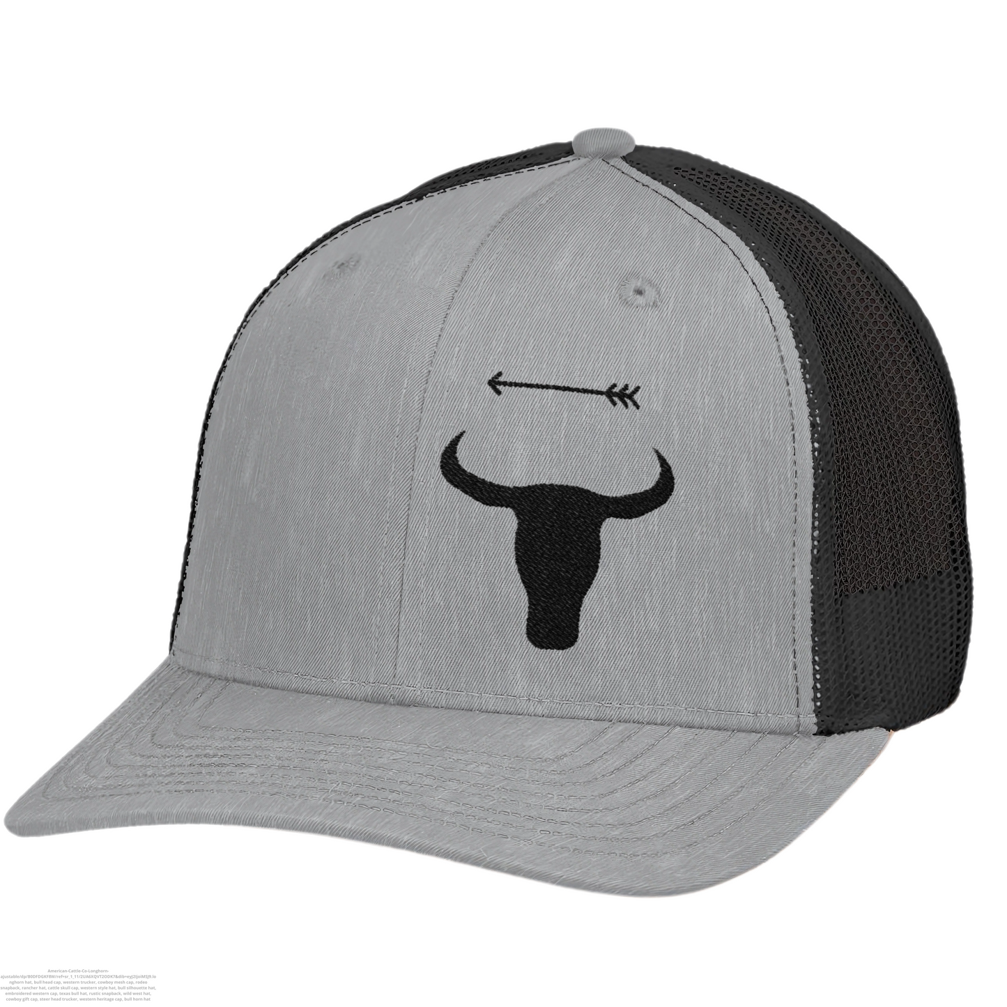 Western Legacy – Embroidered Longhorn Trucker Hat