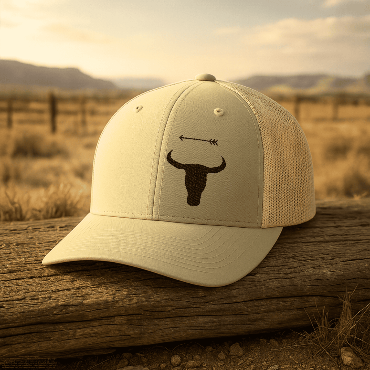 Western Legacy – Embroidered Longhorn Trucker Hat