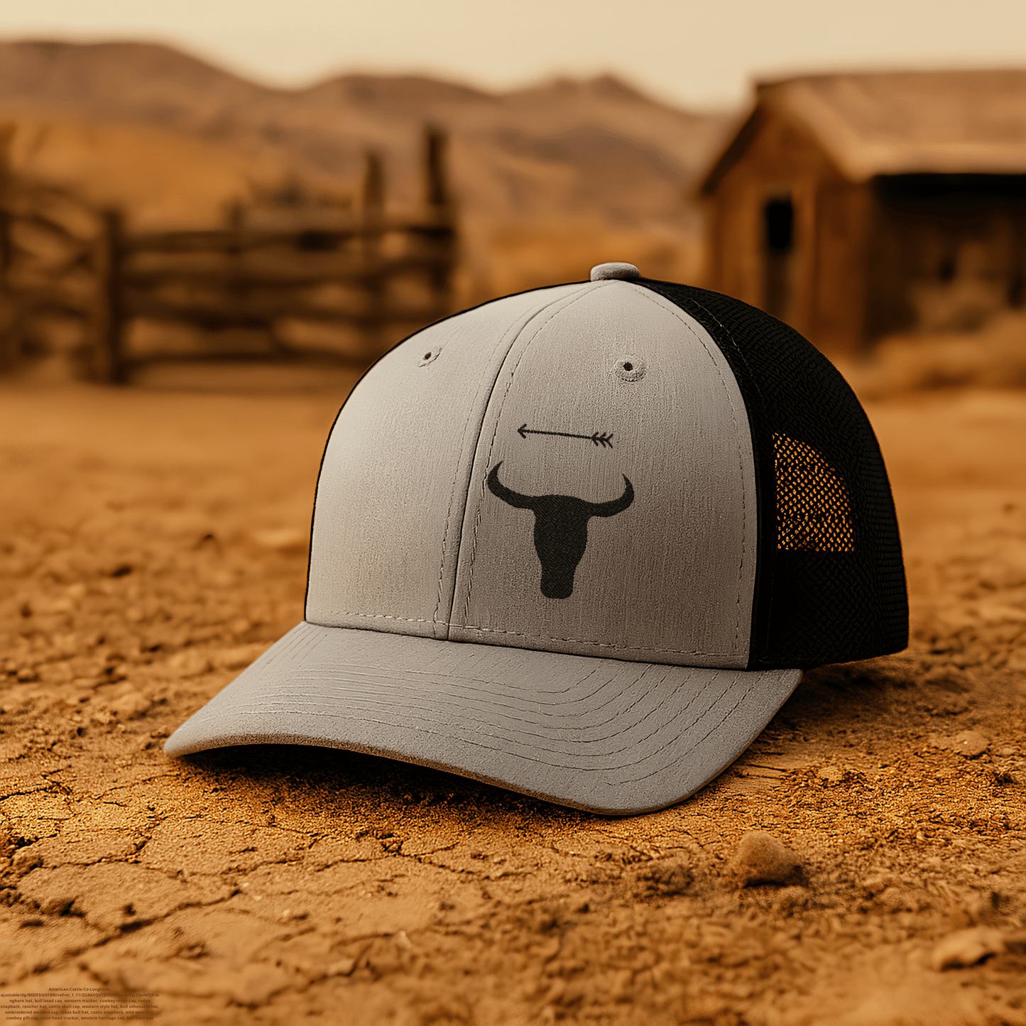 Western Legacy – Embroidered Longhorn Trucker Hat
