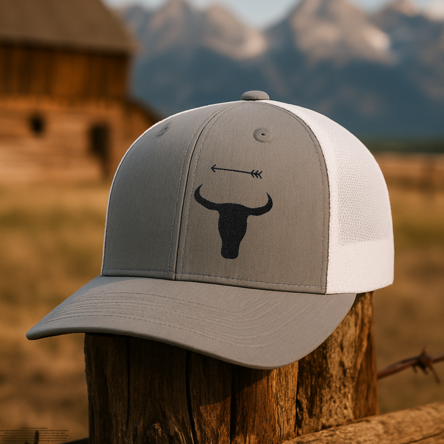 Western Legacy – Embroidered Longhorn Trucker Hat