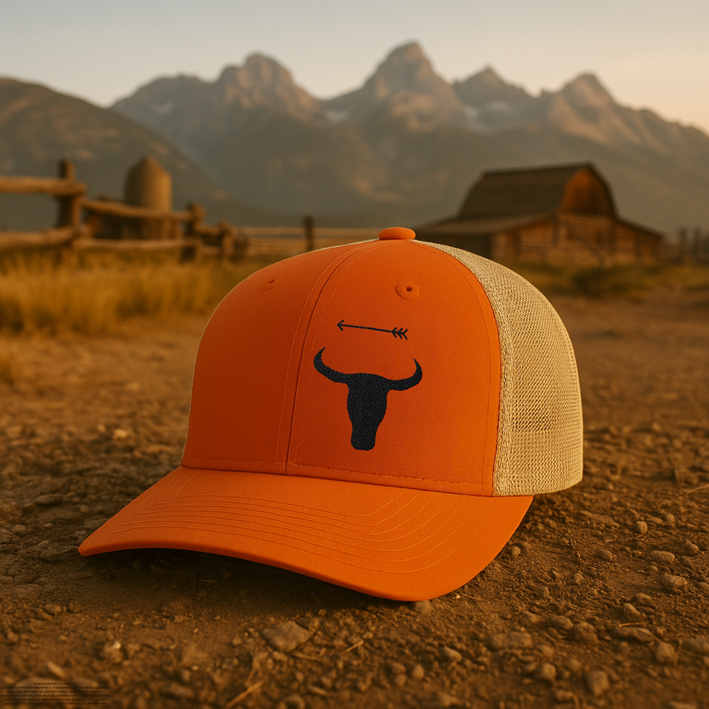 Western Legacy – Embroidered Longhorn Trucker Hat