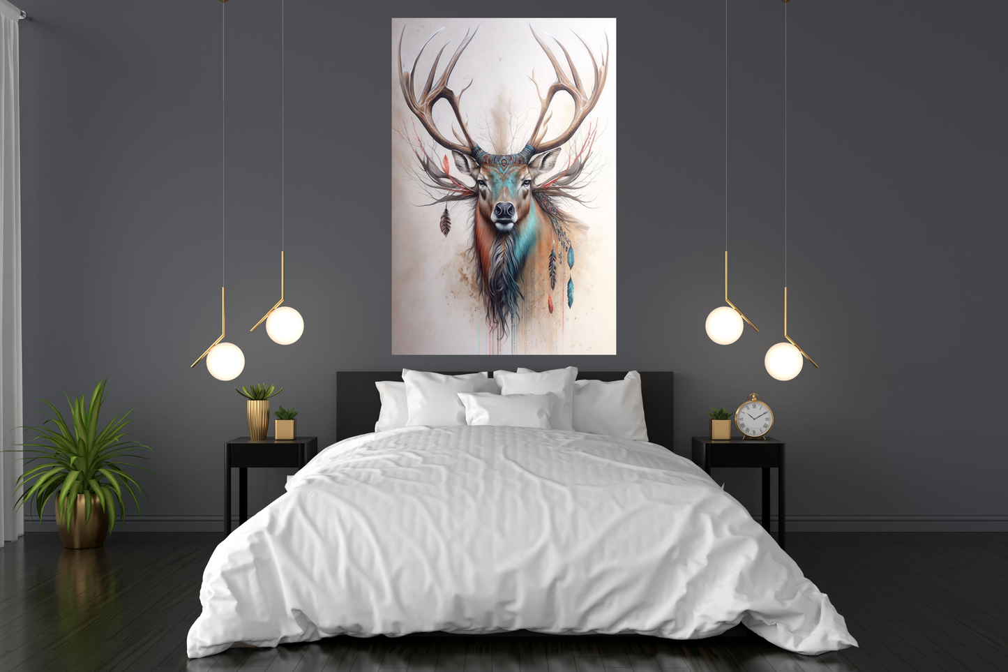 Sacred Stag – Canvas Wall Art