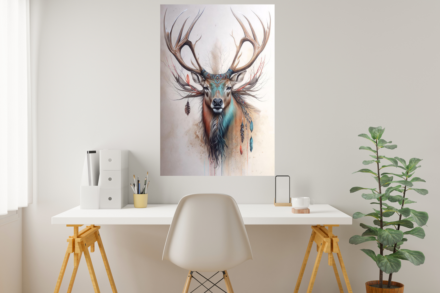 Sacred Stag – Canvas Wall Art