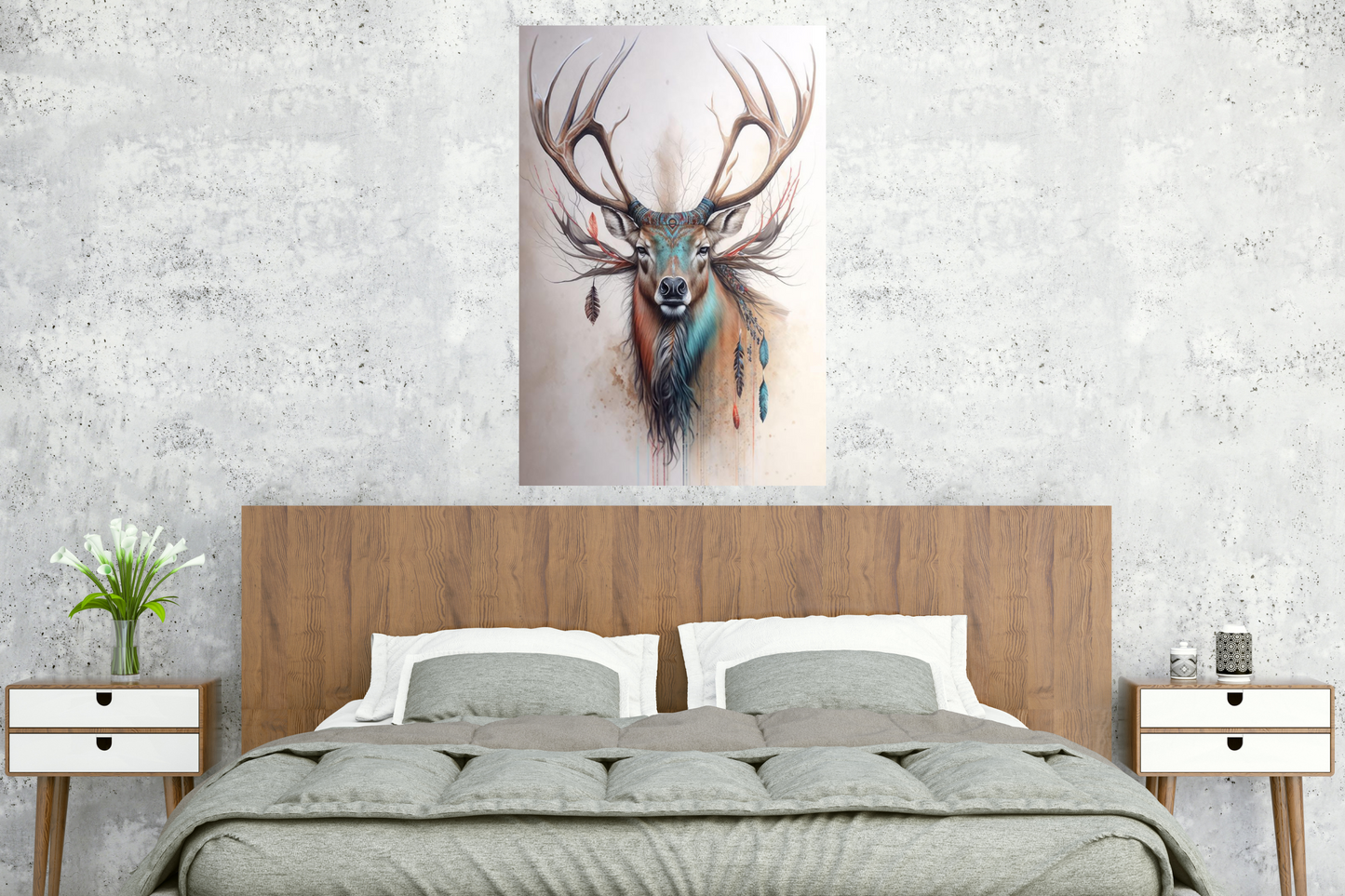 Sacred Stag – Canvas Wall Art