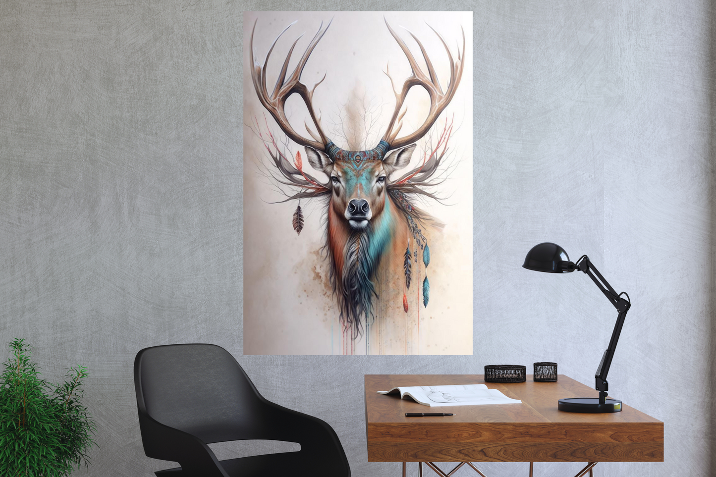 Sacred Stag – Canvas Wall Art