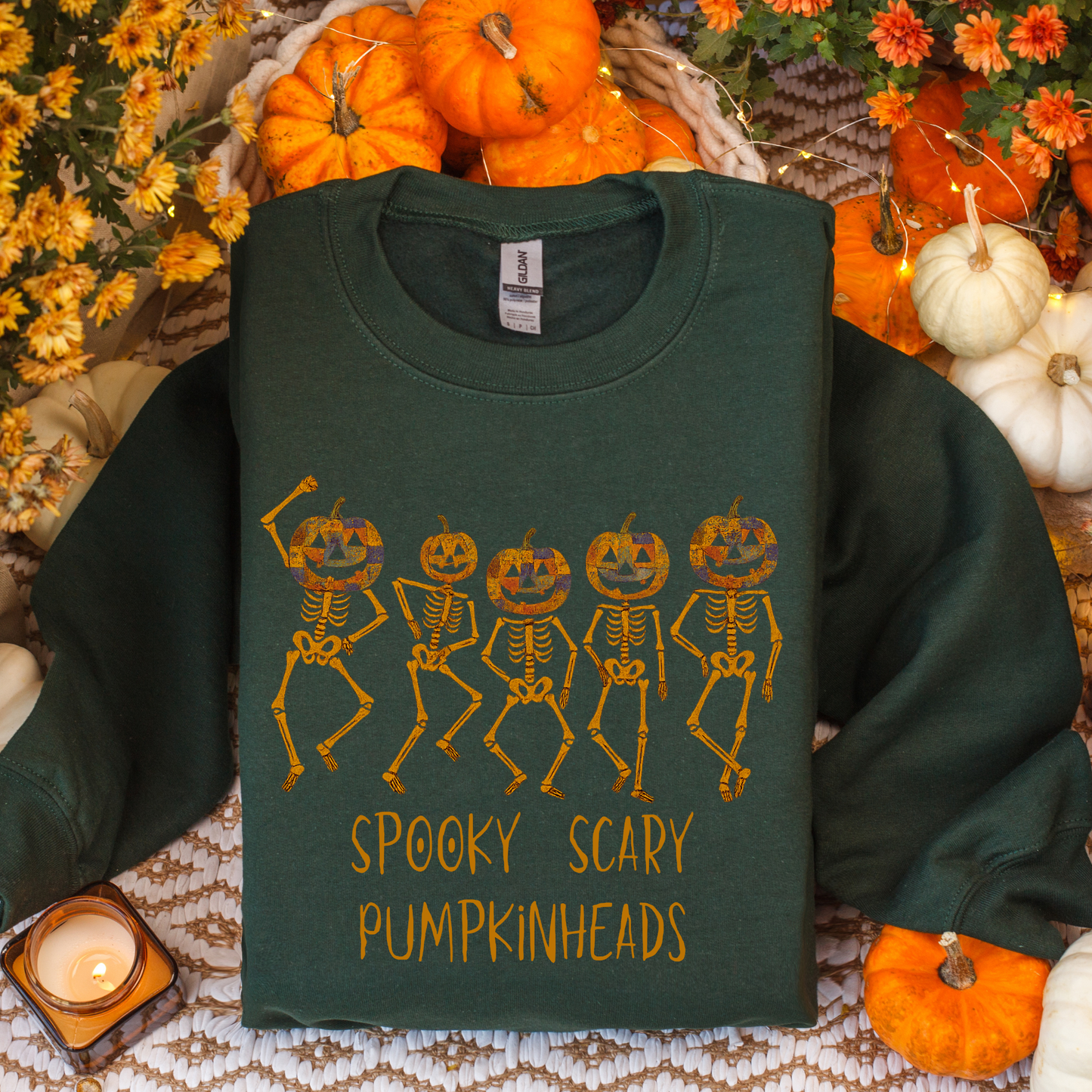 Spooky Scary Pumpkinheads – Halloween Sweatshirt