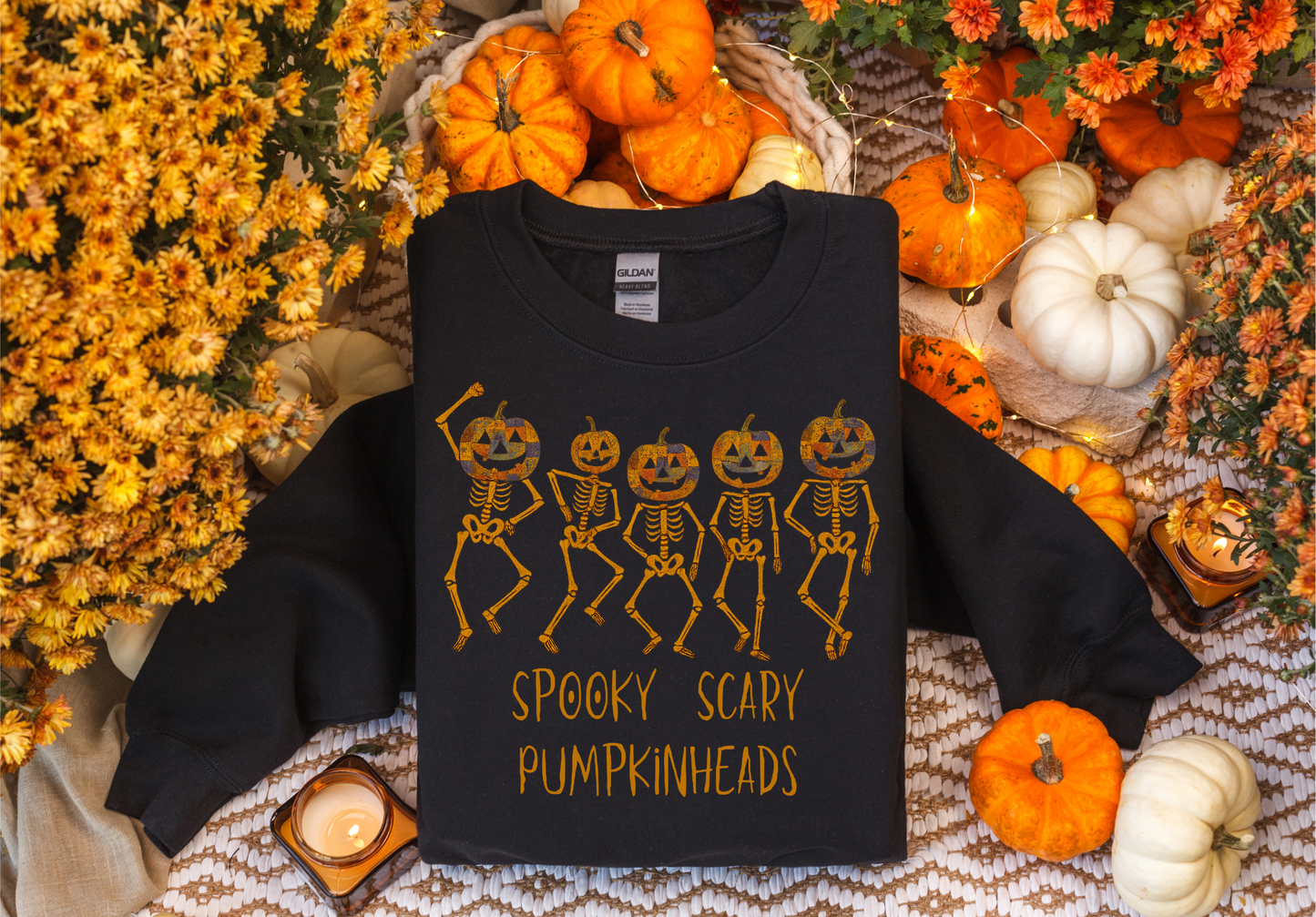 Spooky Scary Pumpkinheads – Halloween Sweatshirt