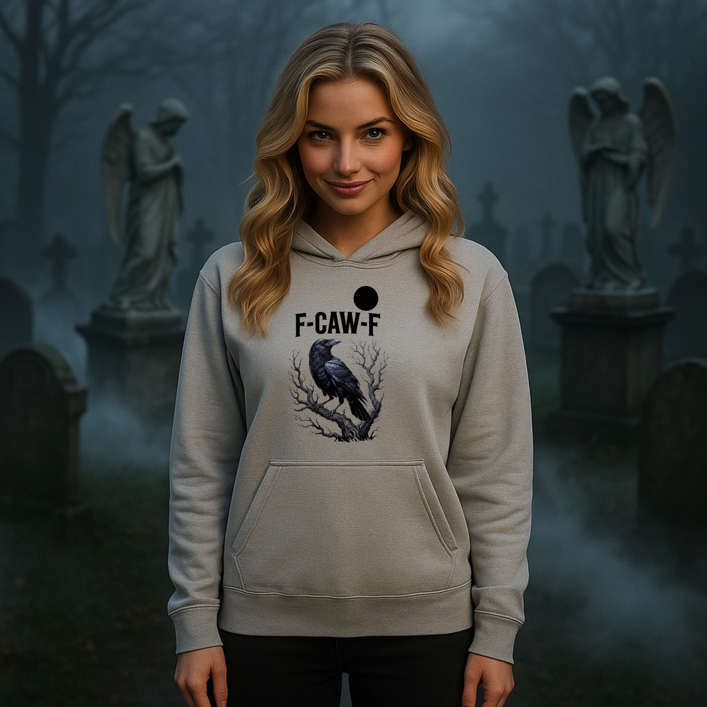 F-Caw-F Raven – Gothic Hoodie