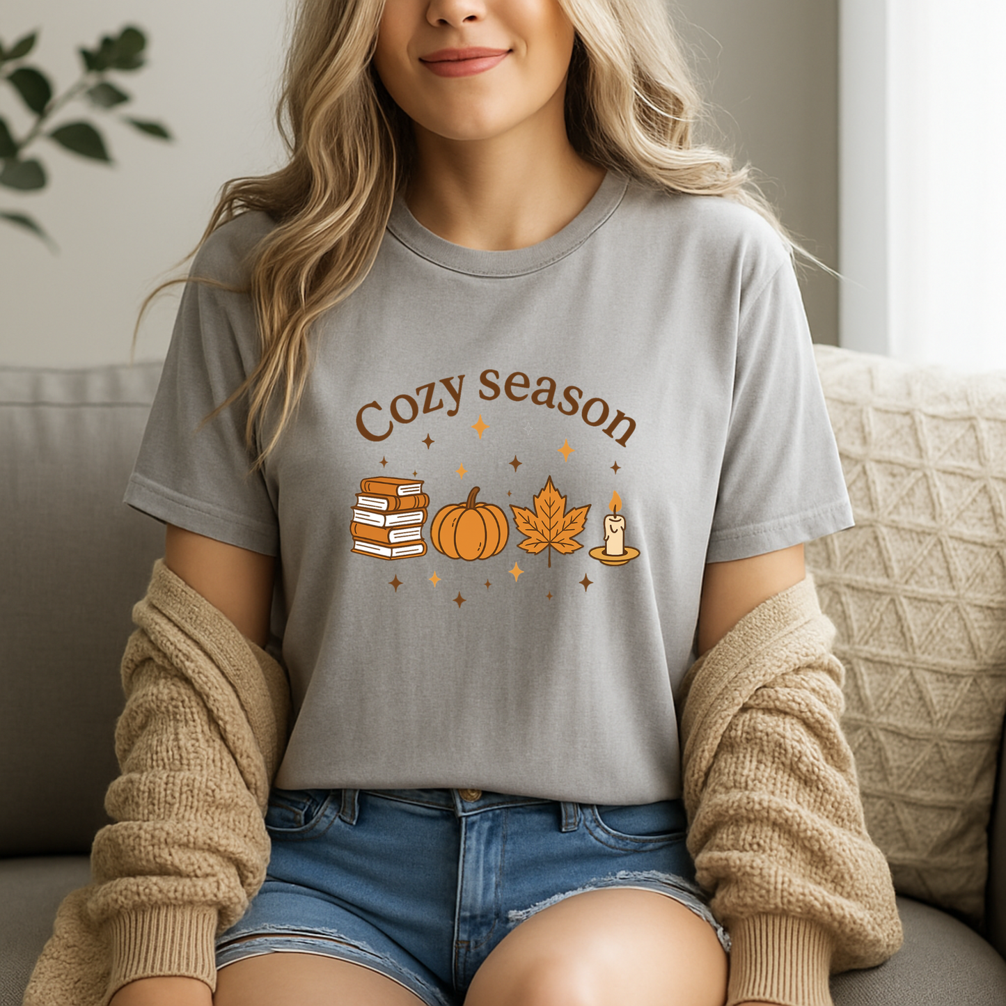 Cozy Season – Fall Pumpkin Candle Tee