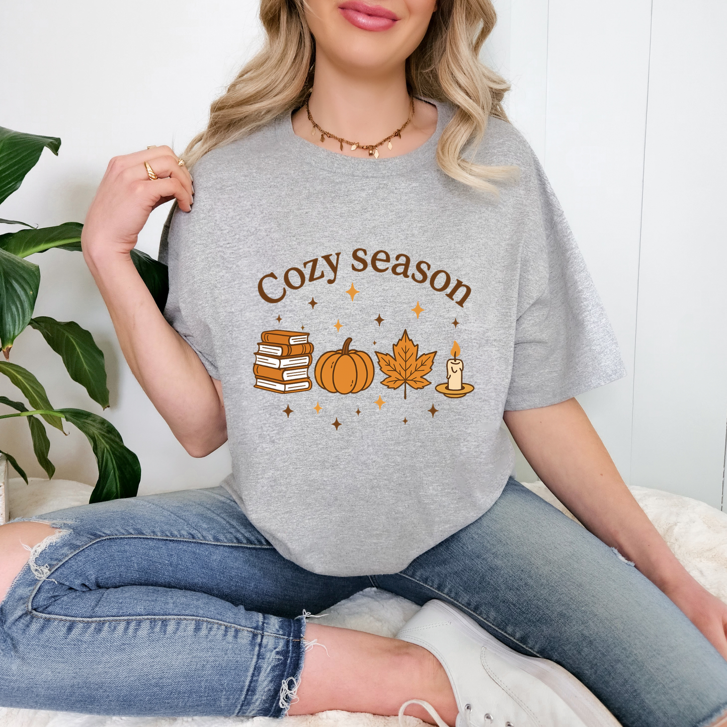 Cozy Season – Fall Pumpkin Candle Tee