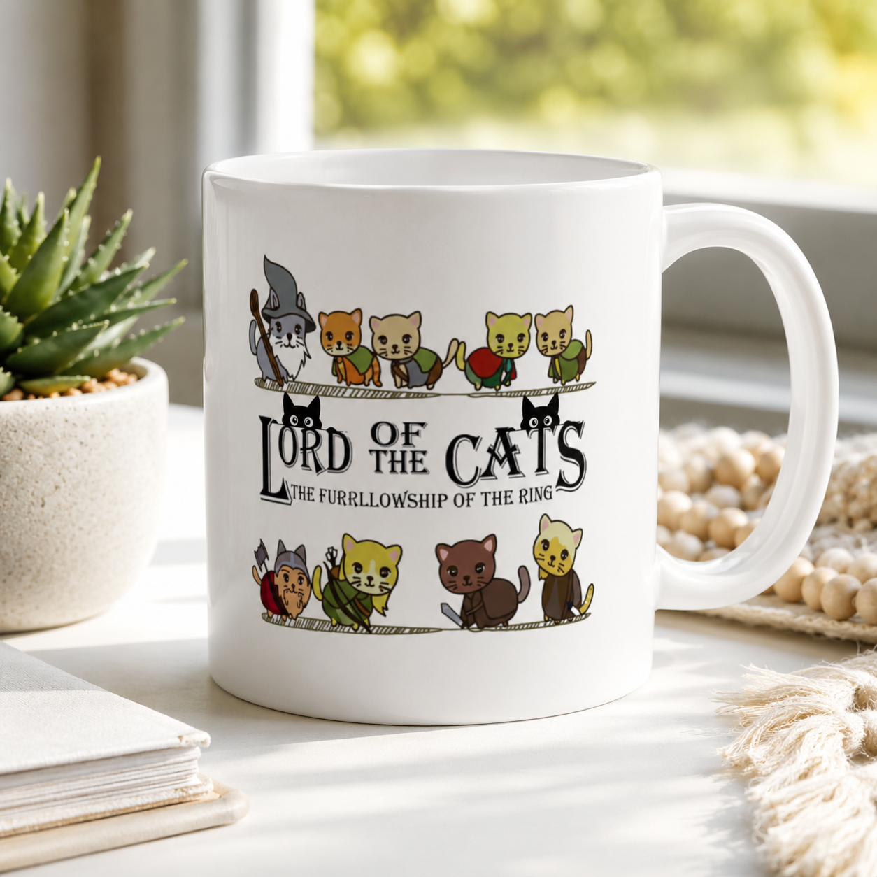 Lord of the Cats Funny Coffee Mug, Cat Lover Gift