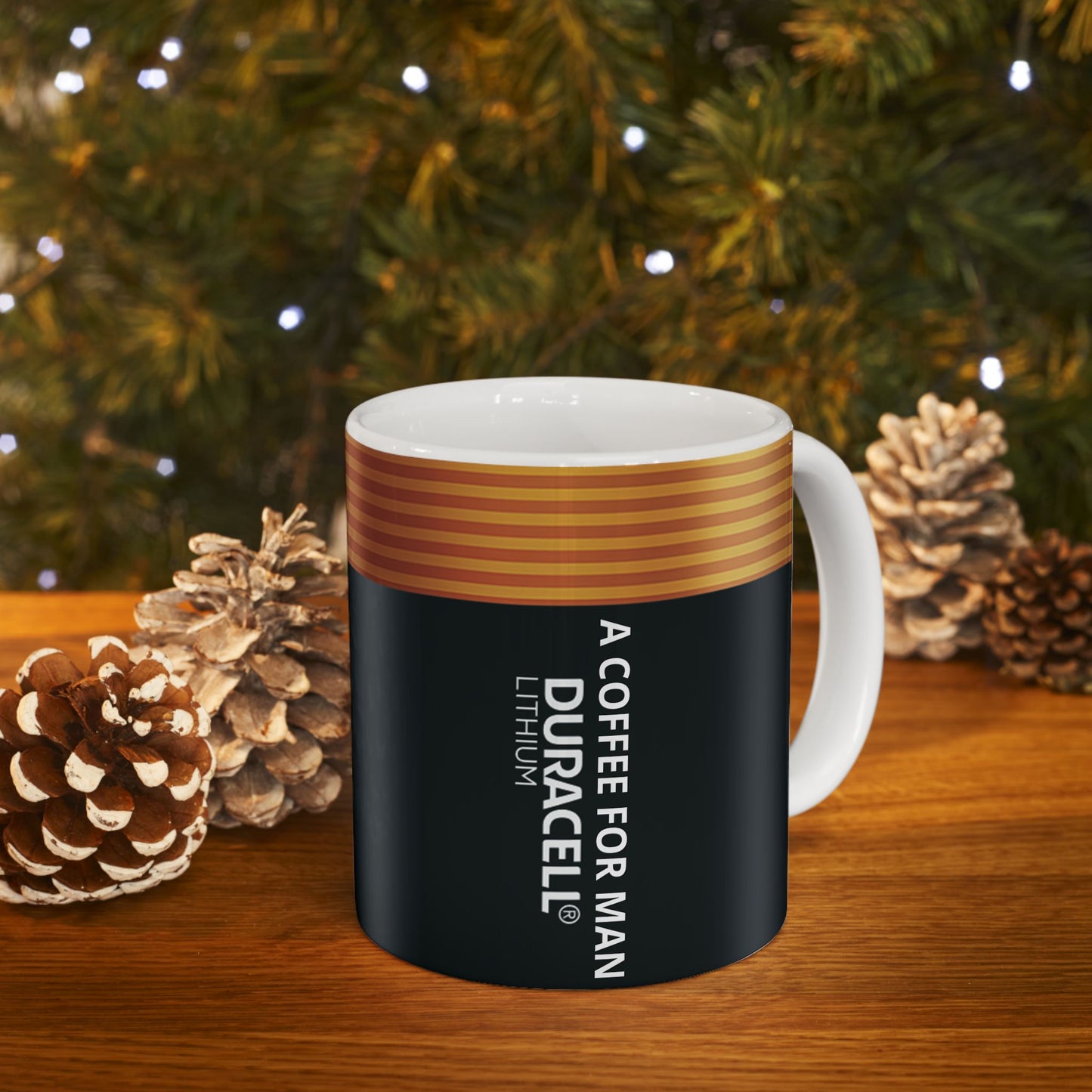 Funny Battery Coffee Mug for Men, Unique Power Cup
