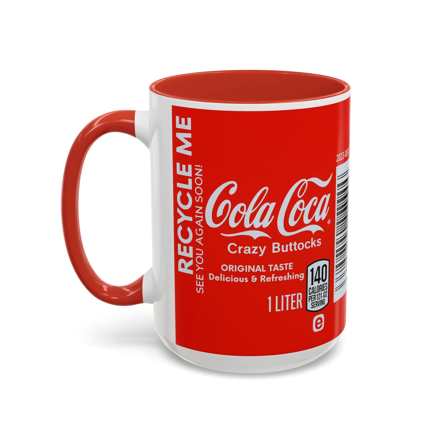 Cola Loca Funny Mug, Crazy Buttocks Design Cup