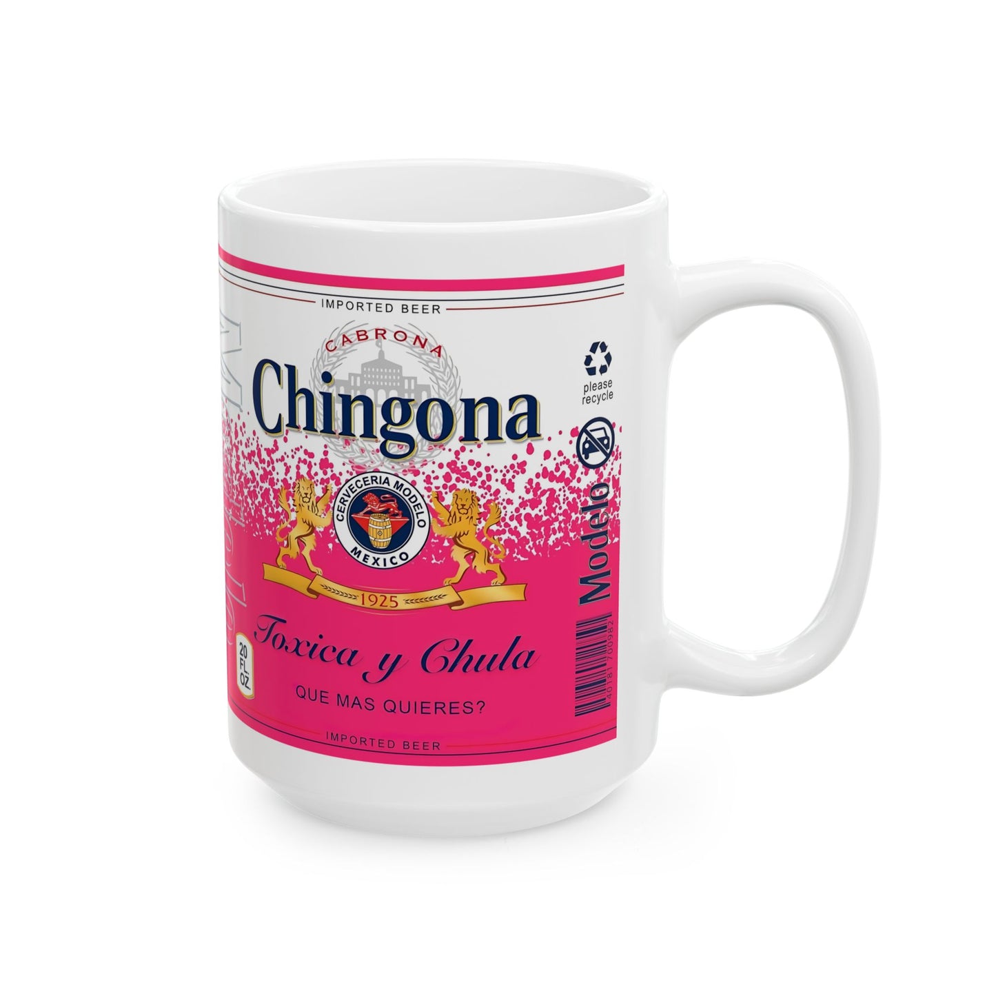 Chingona Ceramic Mug, Coffee Cup