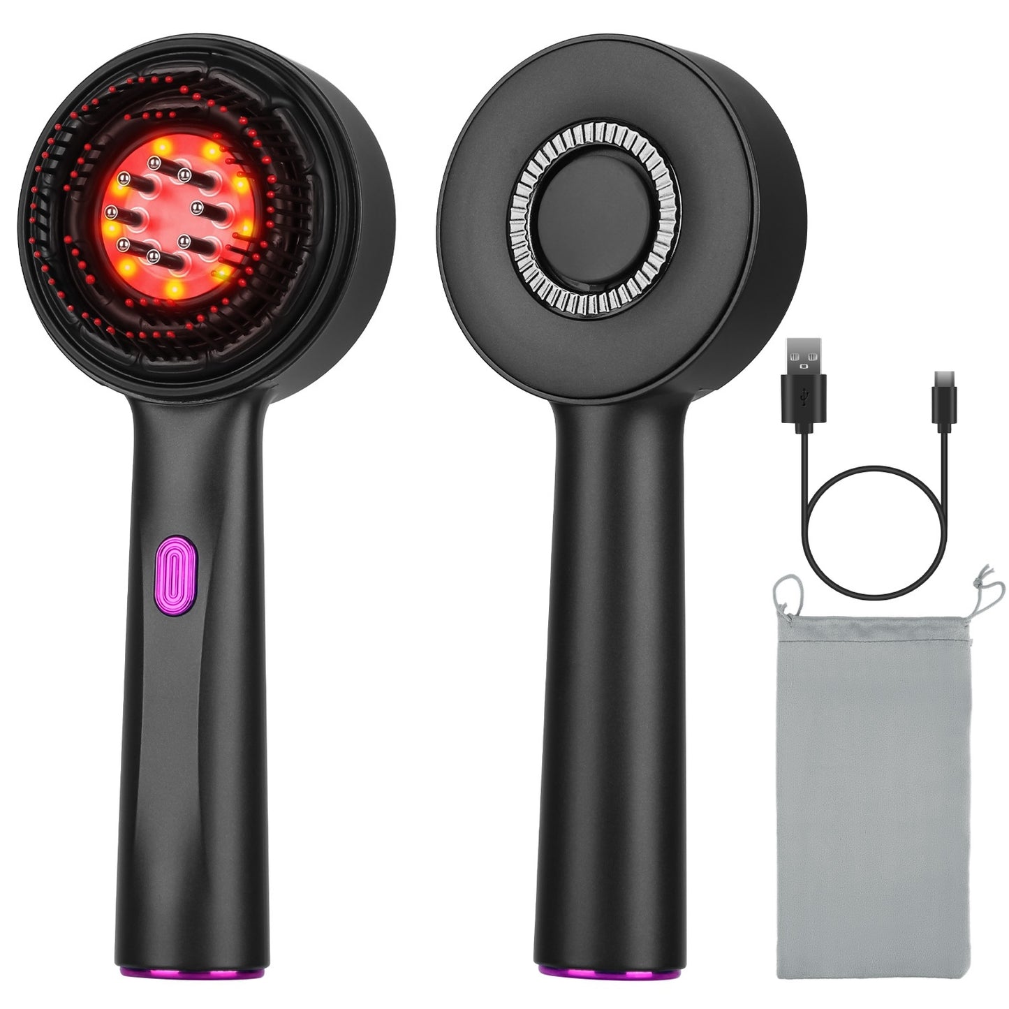 GlowComb – Red Light Scalp Massager & Hair Growth Brush