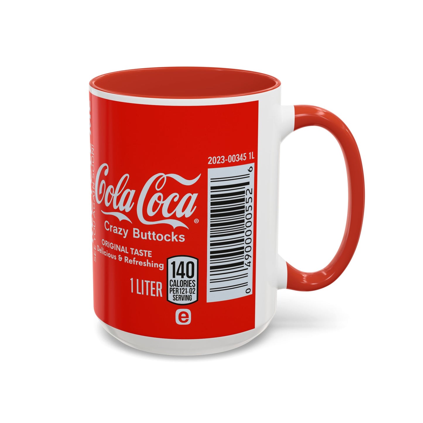 Cola Loca Funny Mug, Crazy Buttocks Design Cup