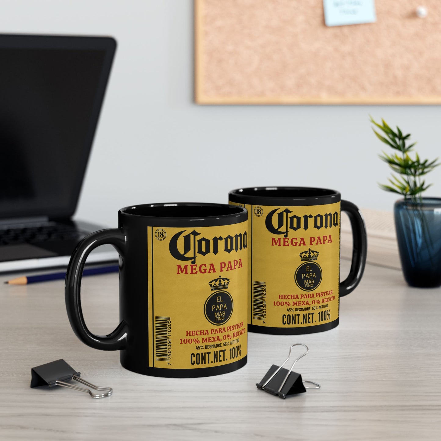 MEGA PAPA Funny Mug,Mexican Beer Parody Coffee Cup
