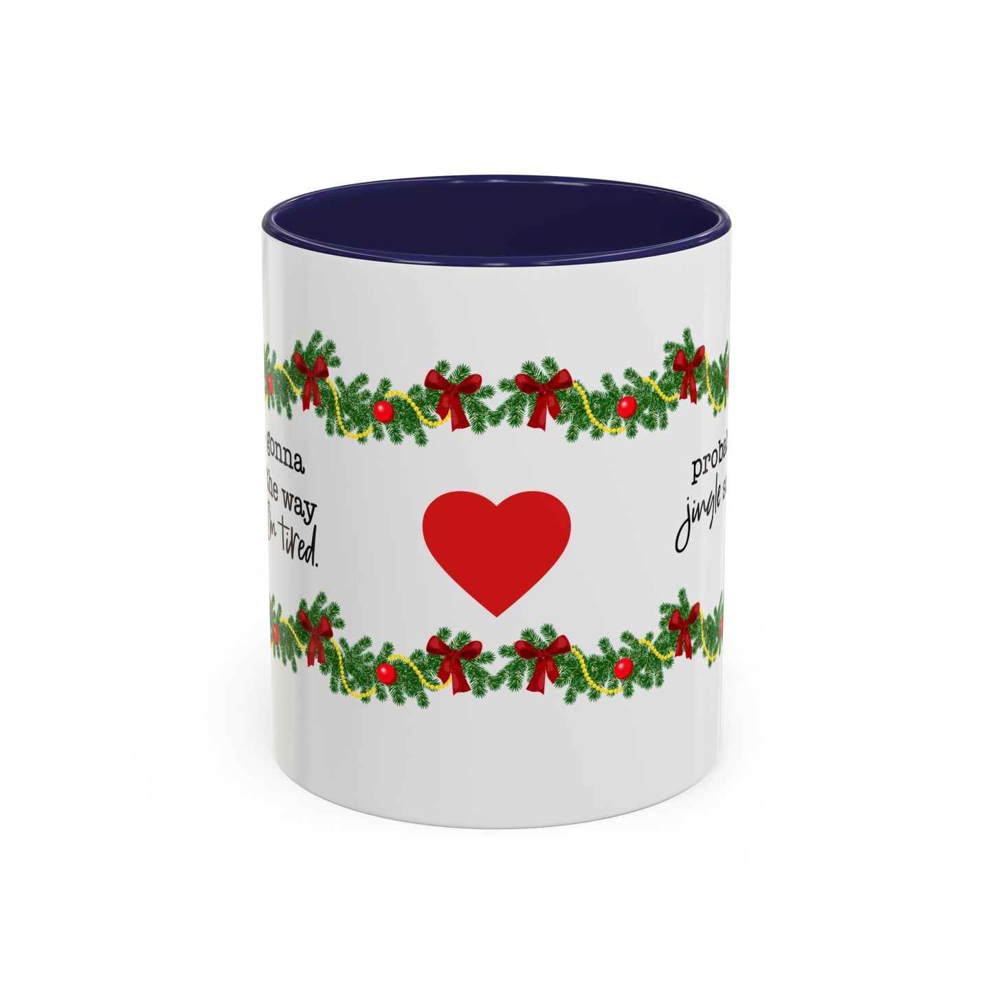 Funny Christmas Garland Mug.