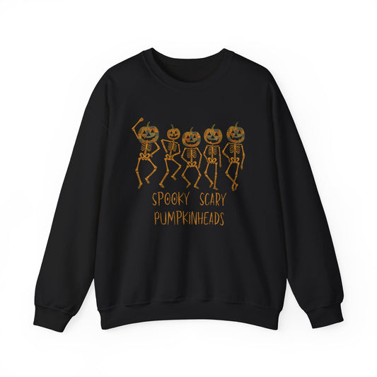 Spooky Scary Pumpkinheads – Halloween Sweatshirt