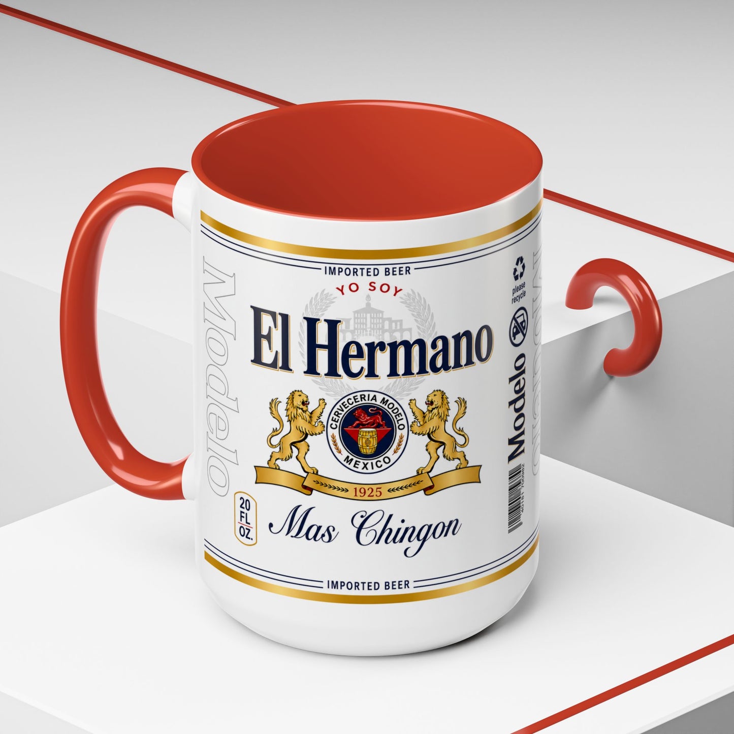 El Hermano Más Chingón Mug, Funny Spanish Brother Coffee Cup
