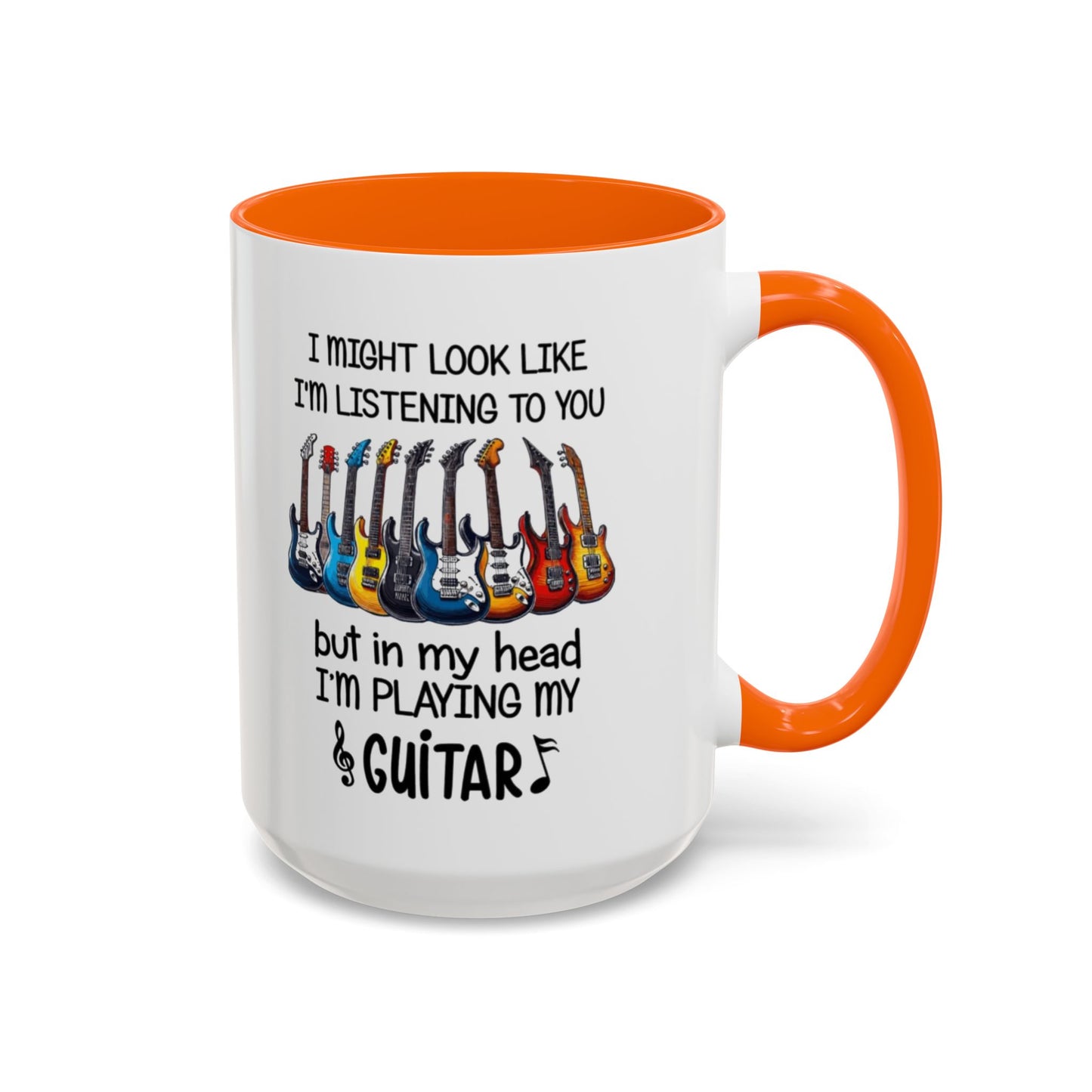 Funny Guitar Coffee Mug, I’m Playing My Guitar Cup