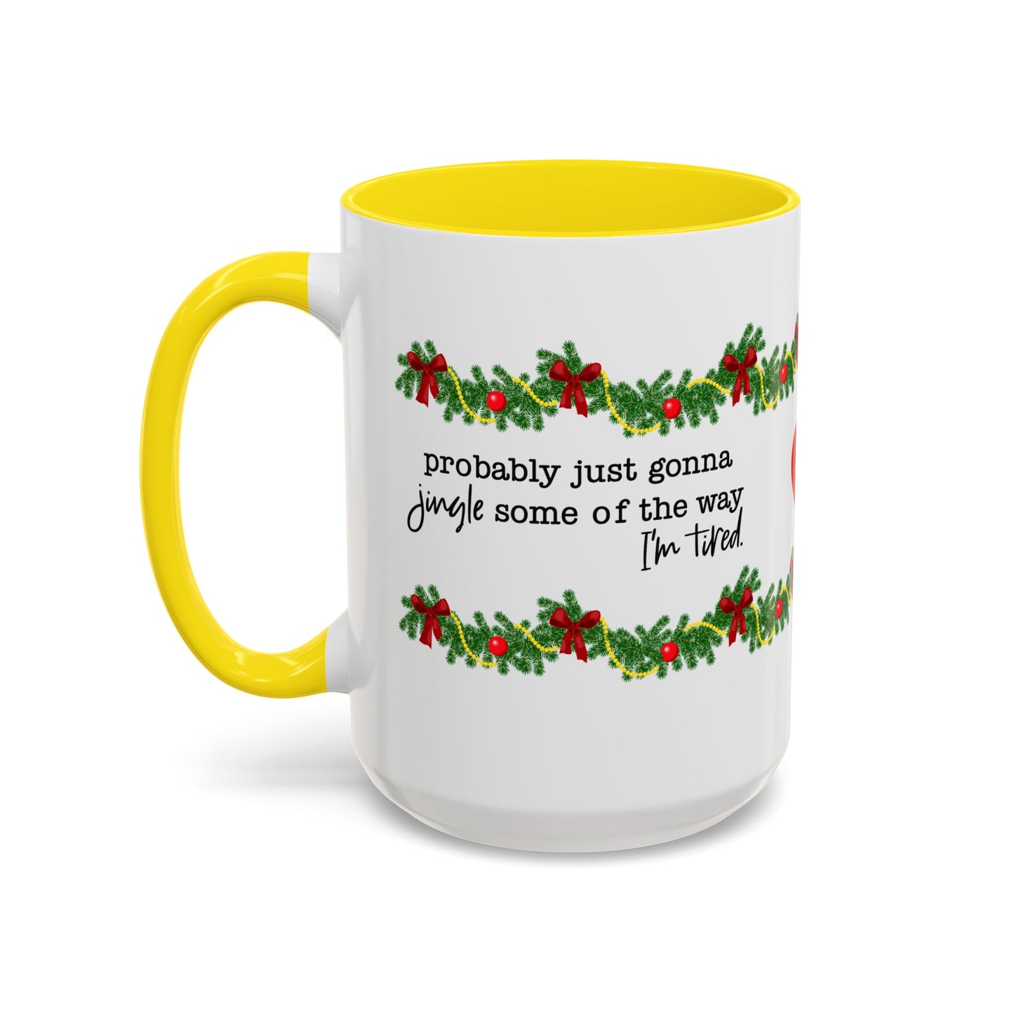 Funny Christmas Garland Mug.