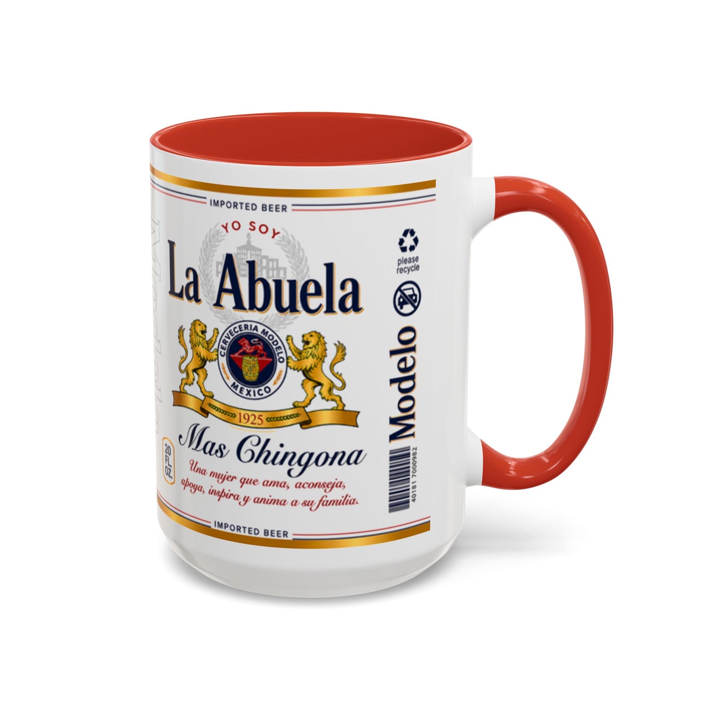 La Abuela Más Chingona Mug, Spanish Grandma Coffee Cup