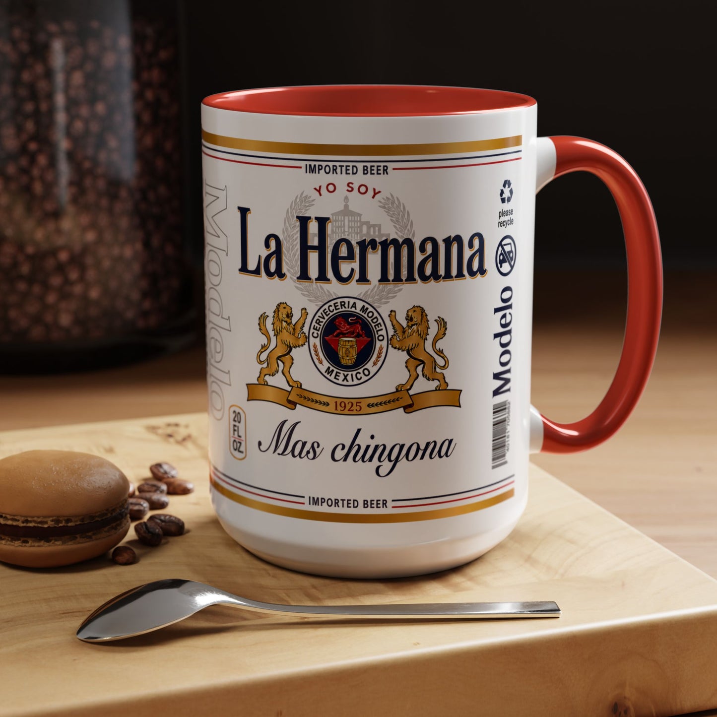 La Hermana Más Chingona Mug, Funny Spanish Sister Coffee Cup