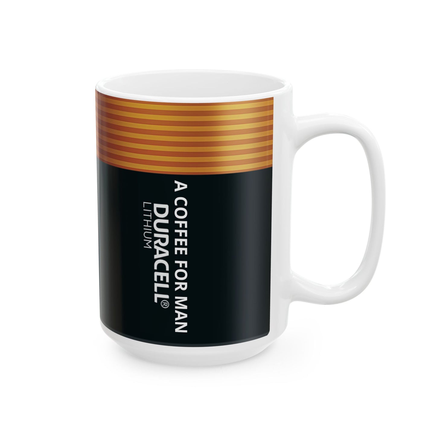 Funny Battery Coffee Mug for Men, Unique Power Cup