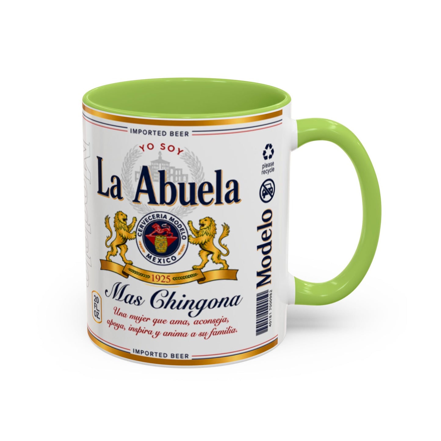 La Abuela Más Chingona Mug, Spanish Grandma Coffee Cup