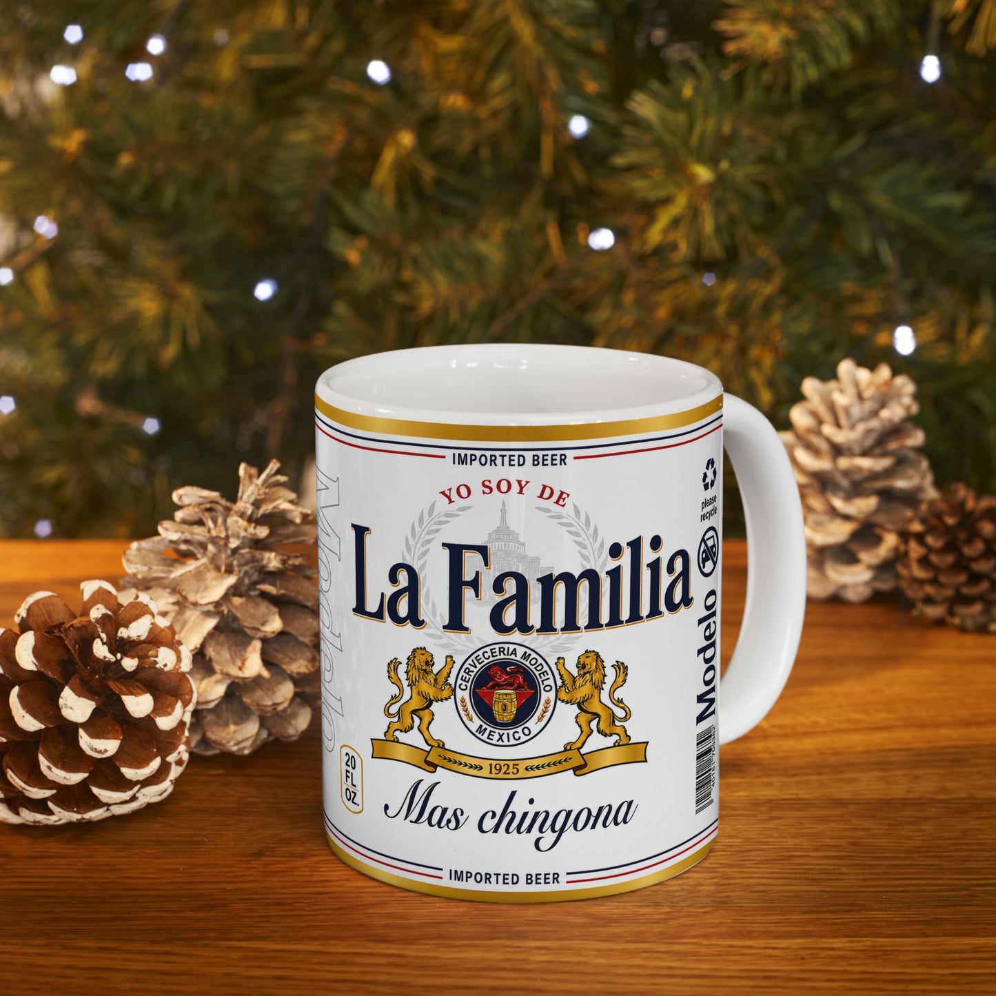 Yo Soy de La Familia Más Chingona Mug, Family Gift, Funny Coffee Cup
