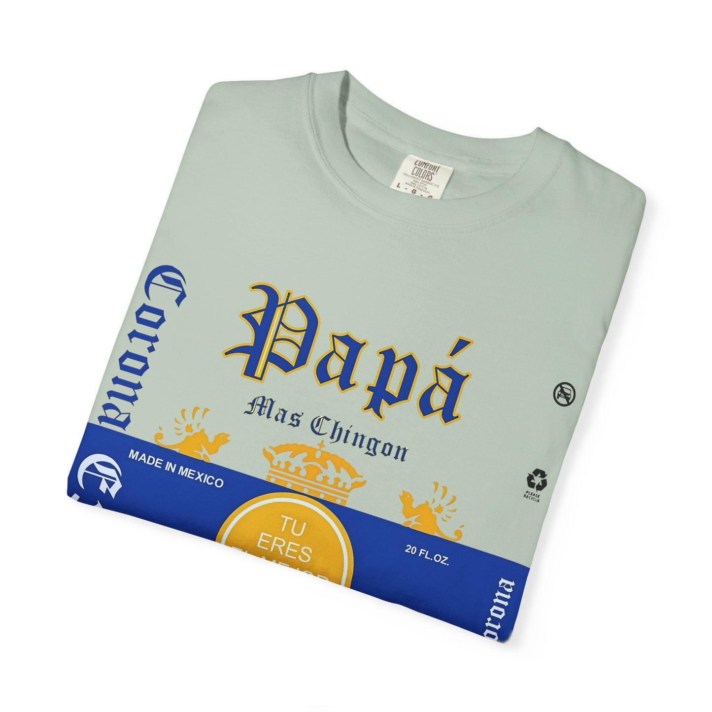 Beer T-shirt for Dads, Corona Extra Papa Mas Chingon