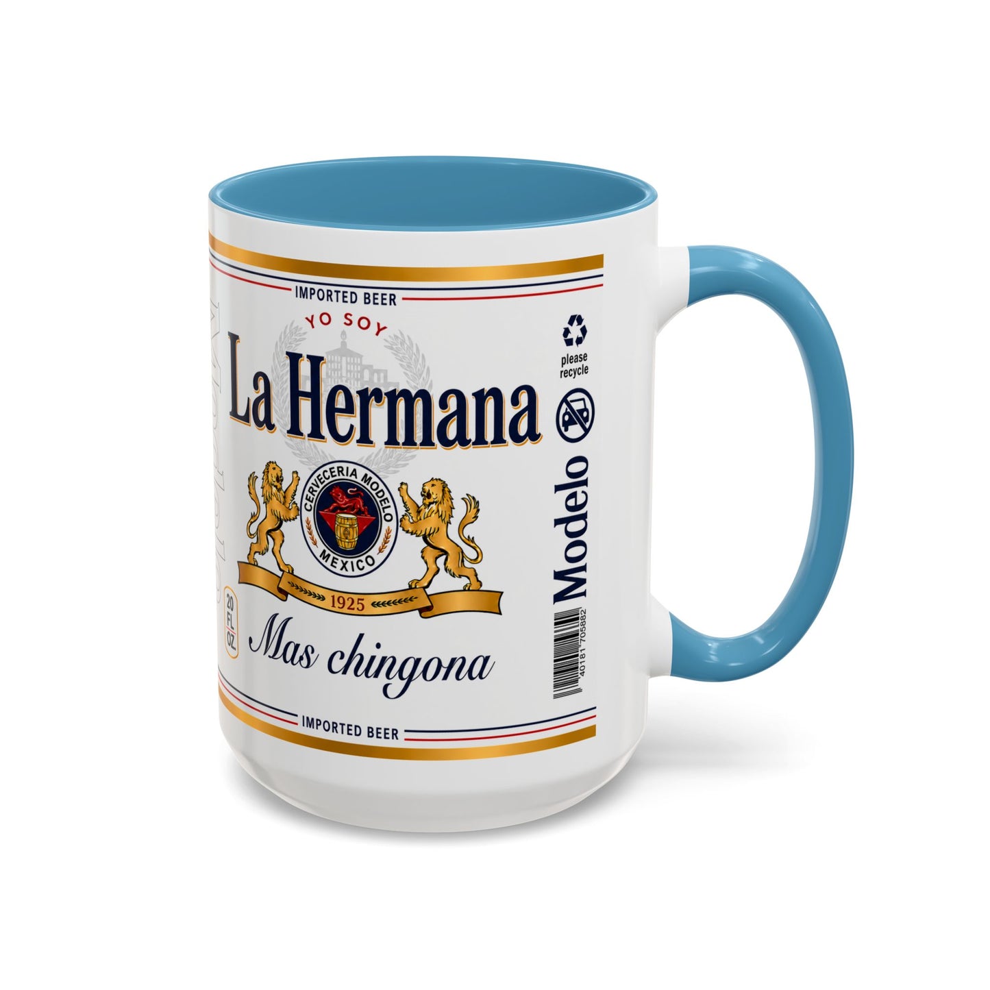 La Hermana Más Chingona Mug, Funny Spanish Sister Coffee Cup