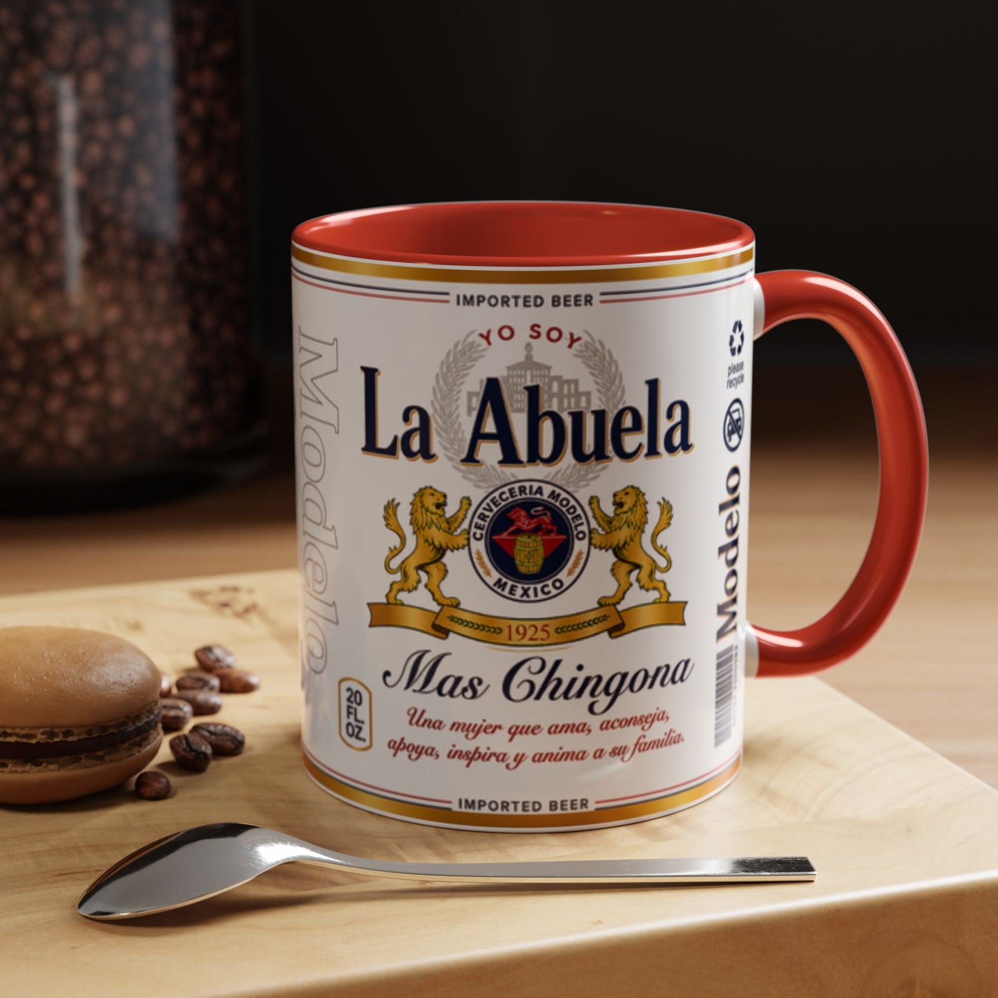 La Abuela Más Chingona Mug, Spanish Grandma Coffee Cup