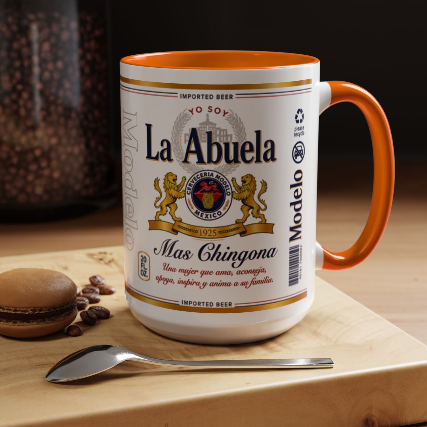 La Abuela Más Chingona Mug, Spanish Grandma Coffee Cup