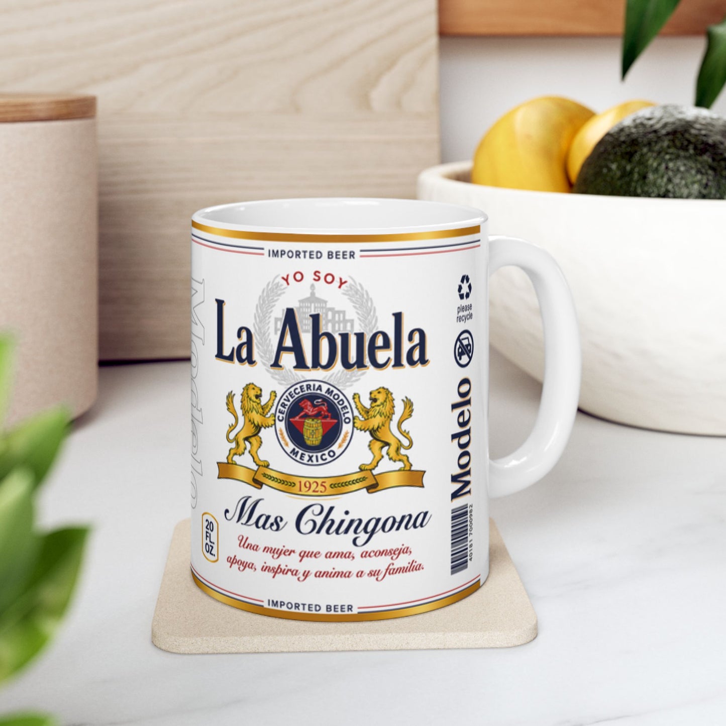 Yo Soy La Abuela Más Chingona Mug, Spanish Grandmother Gift